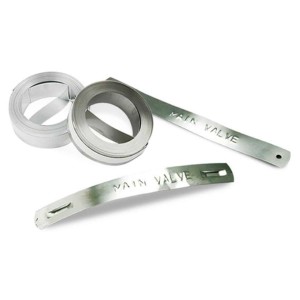 Ruban inox non adhésif Dymo 12 mm pour pince Rhino M1011 étiquettes métalliques jardin 2
